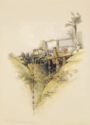 A Persian Water Wheel, used in raising water from the Nile, from Egypt and Nubia, Vol.1